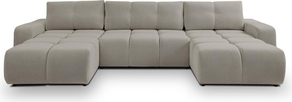 U-förmiges Schlafsofa TRURO 2 - grau