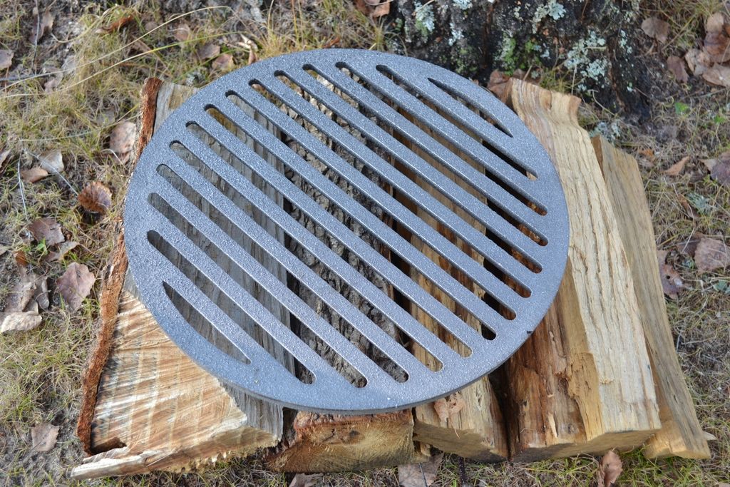 SEZAM - Grille de poêle ∅33 cm Fonte Grille de cheminée Image du produit 