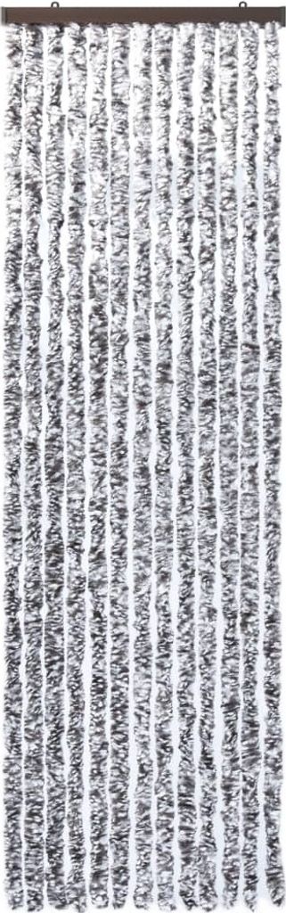 Insektenschutz-Vorhang Braun und Beige 56x200 cm Chenille