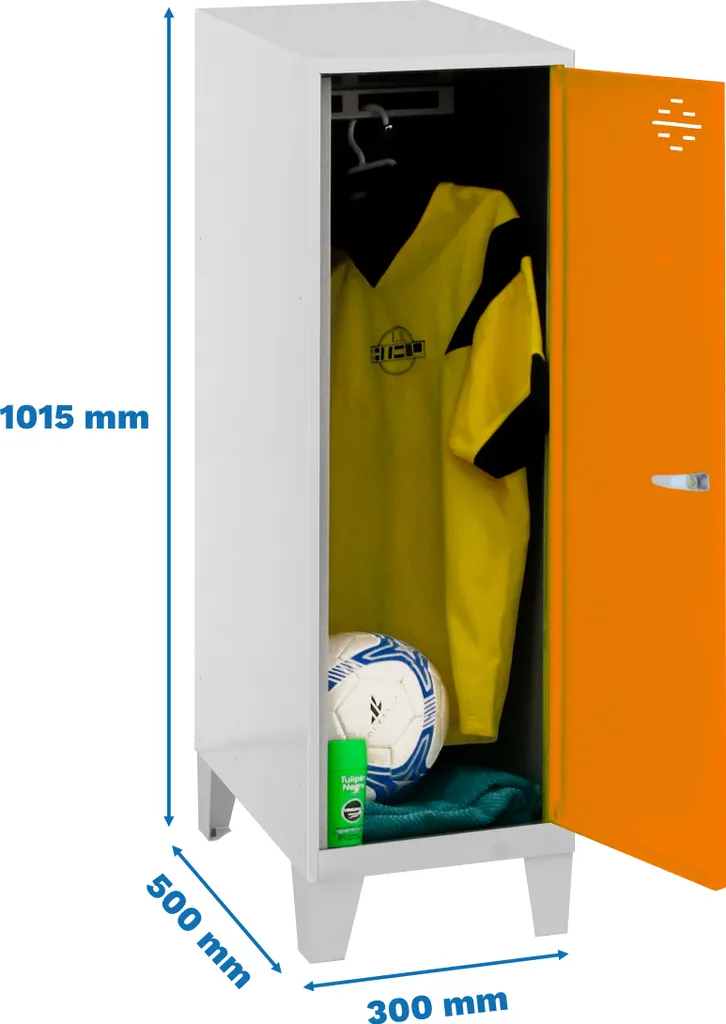 SIMONLOCKER DISM.SINGLE MINI Armoire métallique 915x300x500 Gris