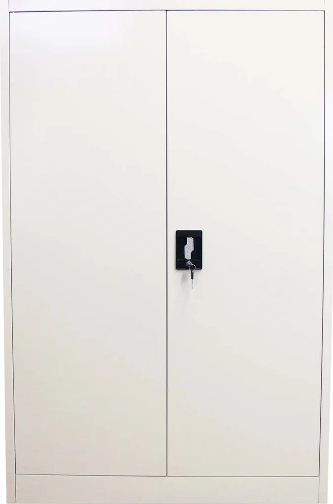 Armoire de bureau robuste en acier avec serrure de sécurité et 5 niveaux