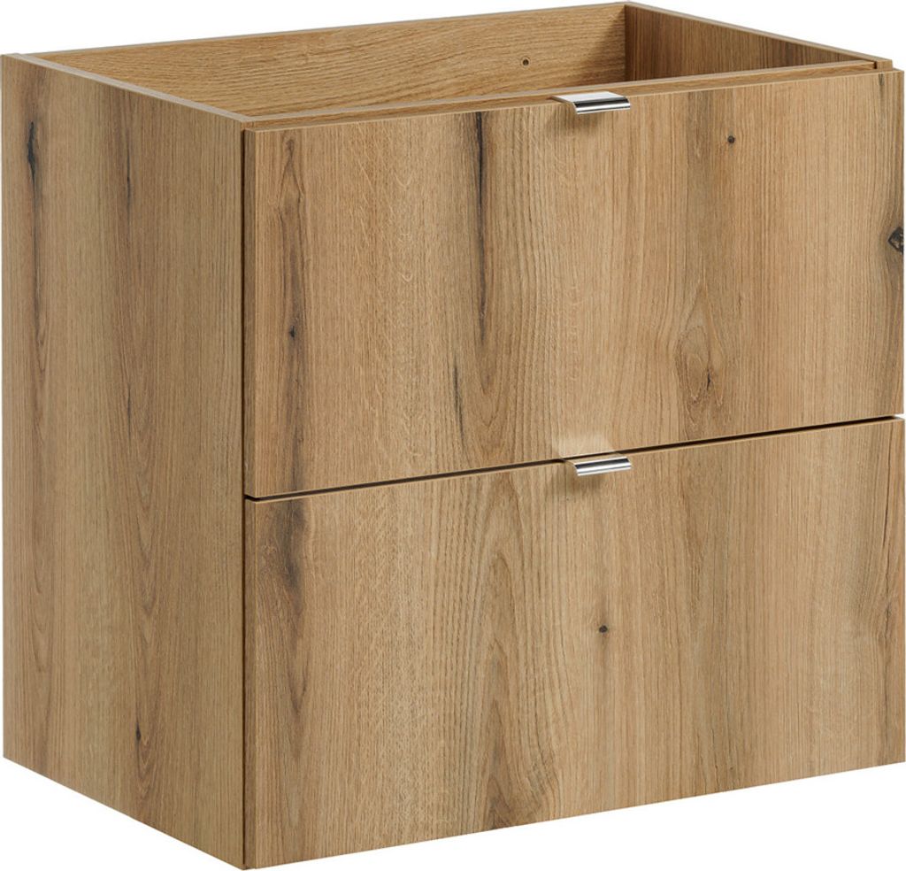 Waschtischunterschrank 60 cm, Eiche, NEWPORT-56-OAK