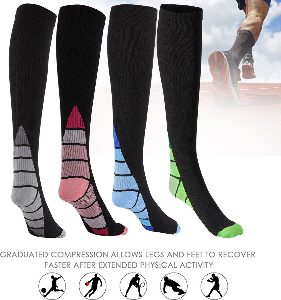 5 Paar Stützstrümpfe Kompressionsstrümpfe Laufsocken Produktbild 7