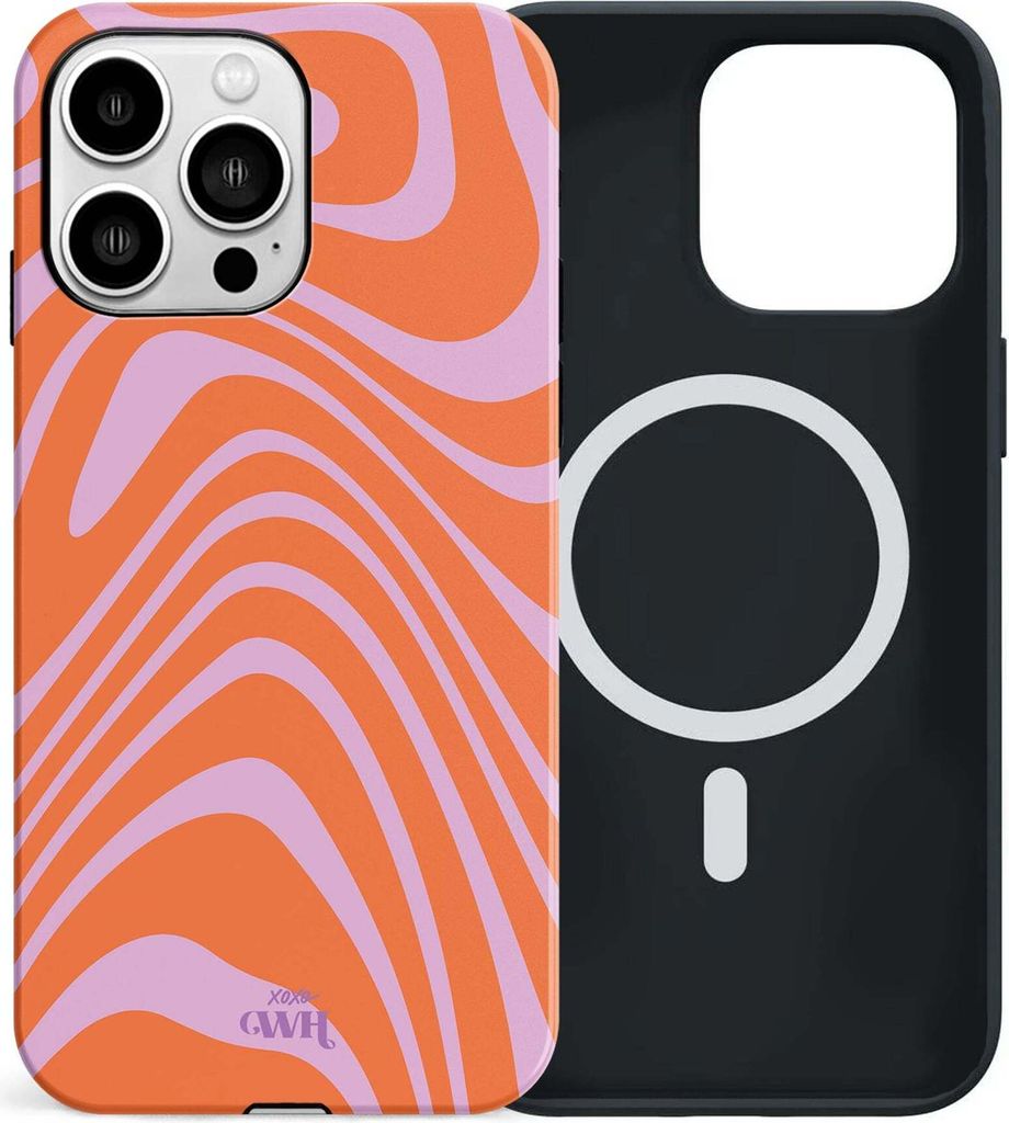 Boogie Wonderland Orange MagSafe - Double Layer - Kompatibel mit iPhone 14 Pro