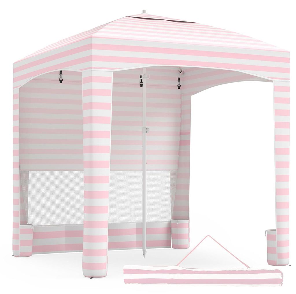Namiot plażowy COSTWAY 185 x 185 cm, zadaszenie plażowe z Zdjęcie produktu 