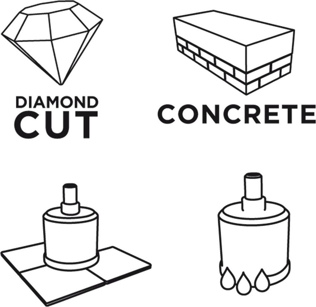 Diamantbohrer für Steinzeug 10 mm