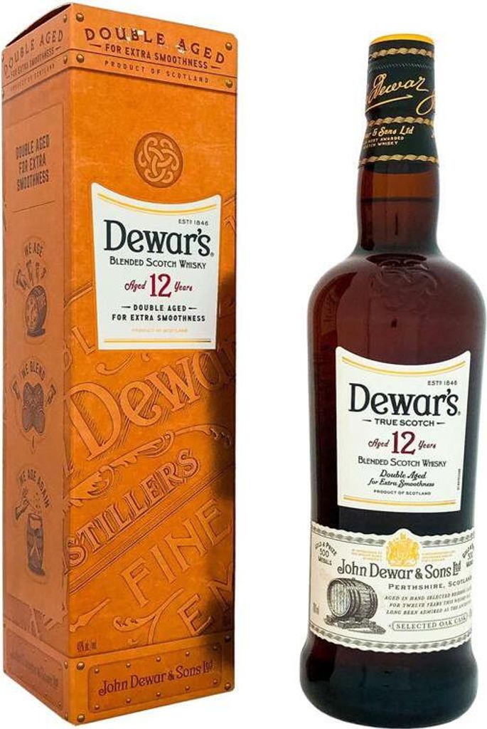 Dewar's 12 Year Blended Scotch Whisky in confezione regalo Immagine del prodotto 