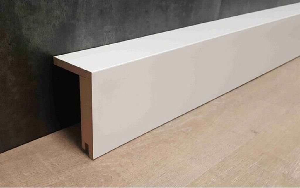 Heizrohrabdeckleiste Bis 88 mm Höhe 64 x 96 x 2500 mm Weiß MDF foliert Abdeckleiste für Heizrohre by PROVISTON 2.5 Meter | 1 Stück
