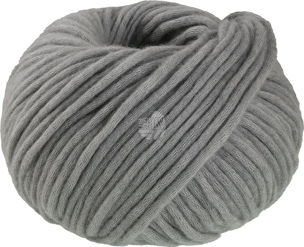 Lana Grossa WINTER SOFTNESS (Nera) 50 g zartes Baumwollschlauchgarn, voluminös gefüllt 70 m Farbe 016 - Grau