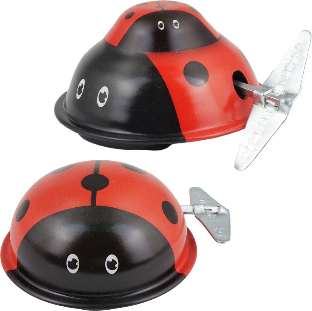 Blechspielzeug Marienkäfer Käfer Set Aufziehkäfer