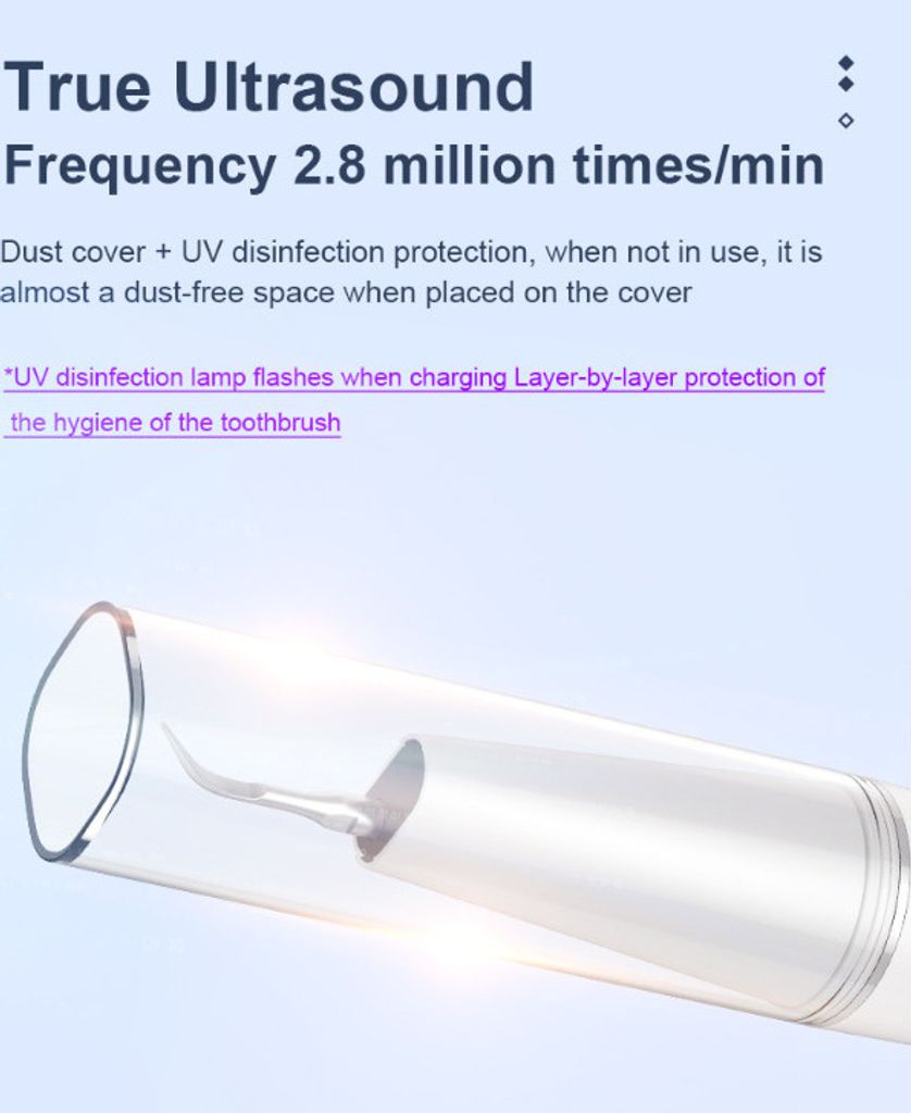 Neuer Ultraschall Zahnsteinentferner mit LED-Licht und Produktbild 6