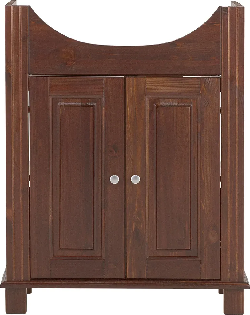 Meuble de Rangement sous Vasque 65cm Marron - Solution Salle de Bain - 2