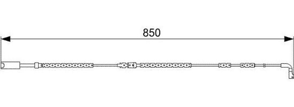 BOSCH 1 987 473 030 Warnkontakt, Bremsbelagverschleiß OE 34356764851 kompatibel mit X1, 3er E91, 3er E92, 3er E90