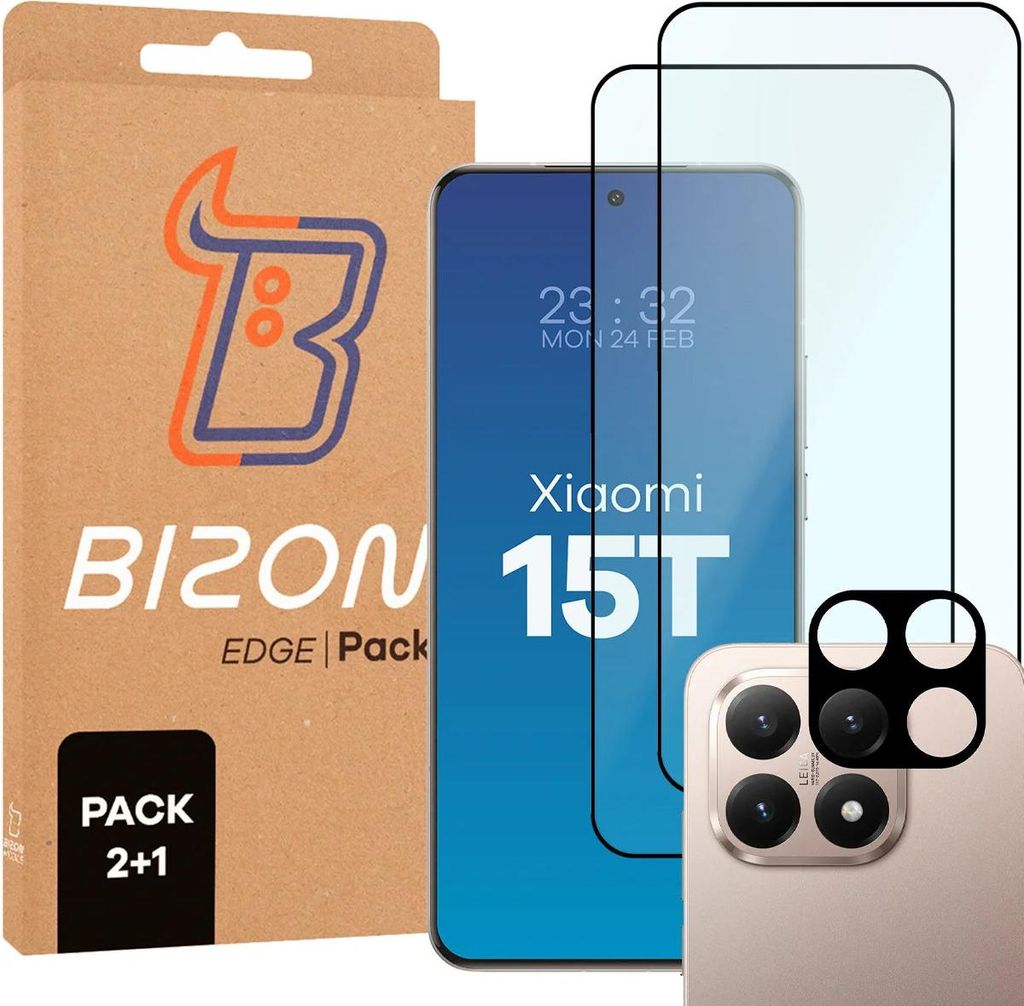 Gehärtetes Glas - 2 Stück + Kameraschutz für Xiaomi 15T, Produktbild 