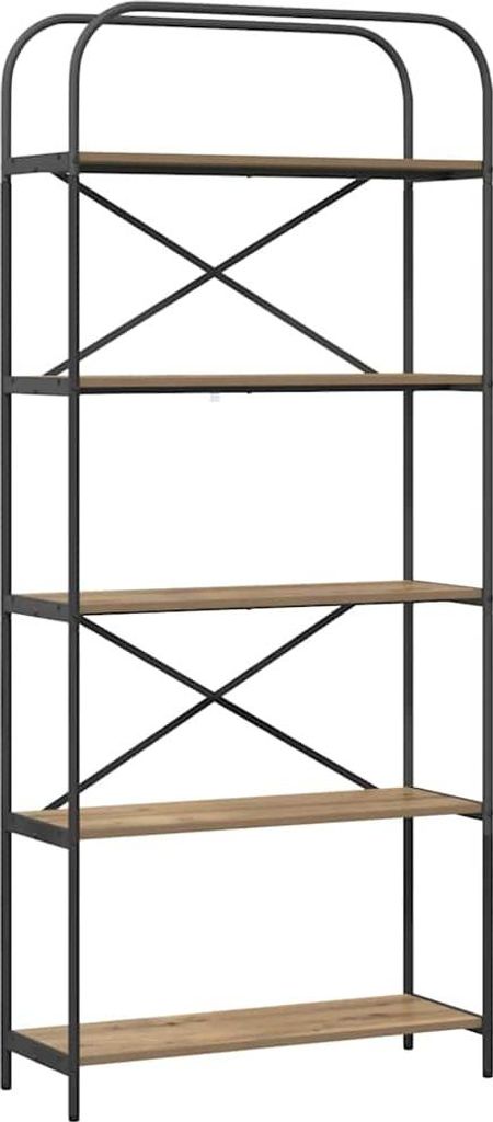 "WINTER SALE" Bücherregal - Standregal - Wohnzimmerschrank - Artisan-Eiche 80 x 30 x 183 cm Holzwerkstoff - Lagerregal Bücherregale NEU1430912