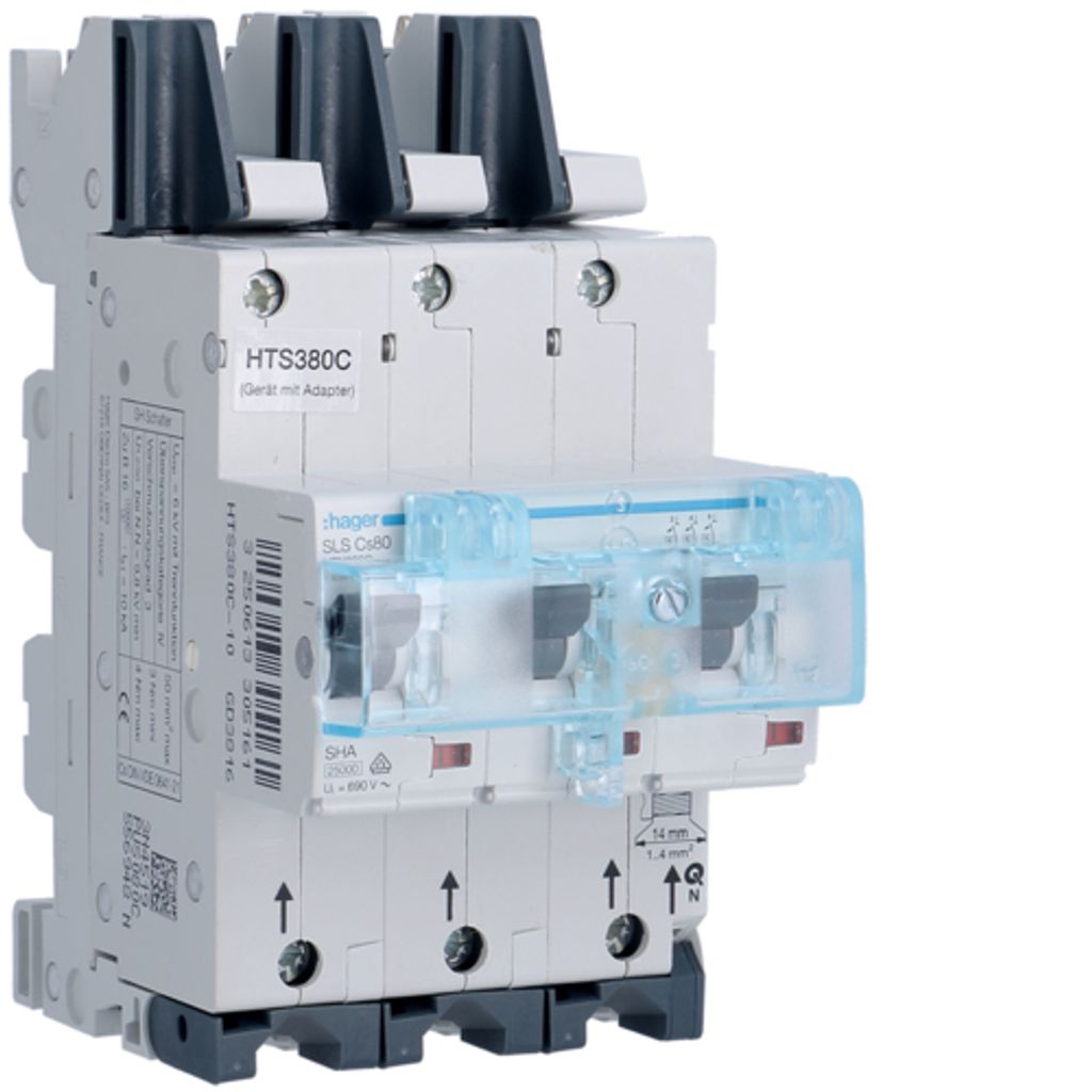 HAGER HTS380C SLS-Schalter 3polig 80A