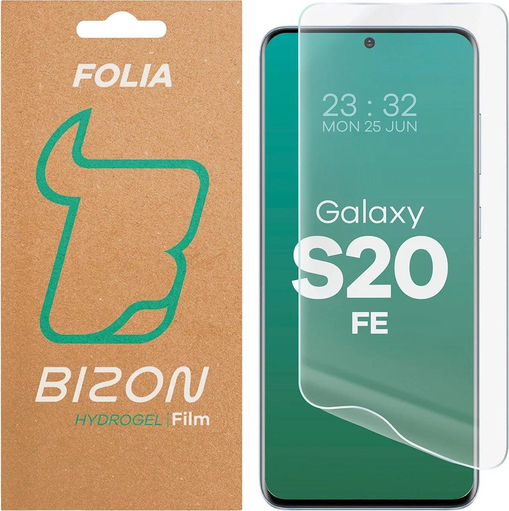 Hydrogel Folie für den Bildschirm für Galaxy S20 FE, Bizon Glass Hydrogel Front, 1 Stück
