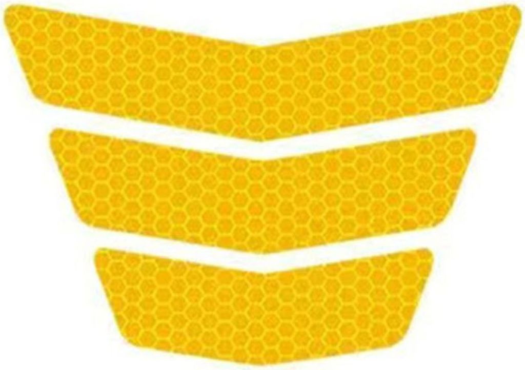 3Pcs Reflektierende Aufkleber Selbst-adhesive Anti-kollision Warnung Universal Motorrad Sicherheit Reiten Band Aufkleber Motorrad Liefert