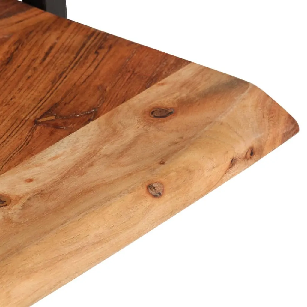 OFFERTA Set 2 Mensole vidaXL Acciaio e Acacia 60x25x35 cm - Prezzo Top - 5
