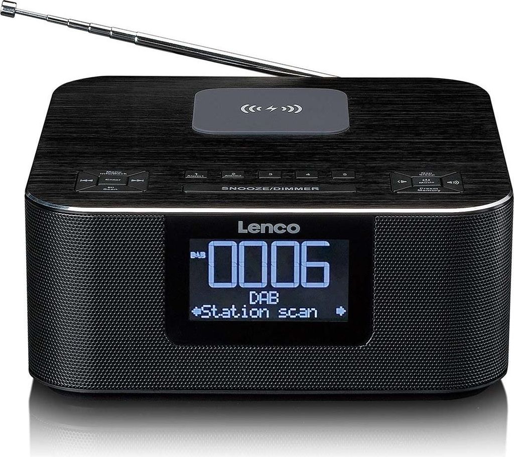 Lenco CR-650BK - DAB+/ FM Radiowecker mit Bluetooth"' und Produktbild 