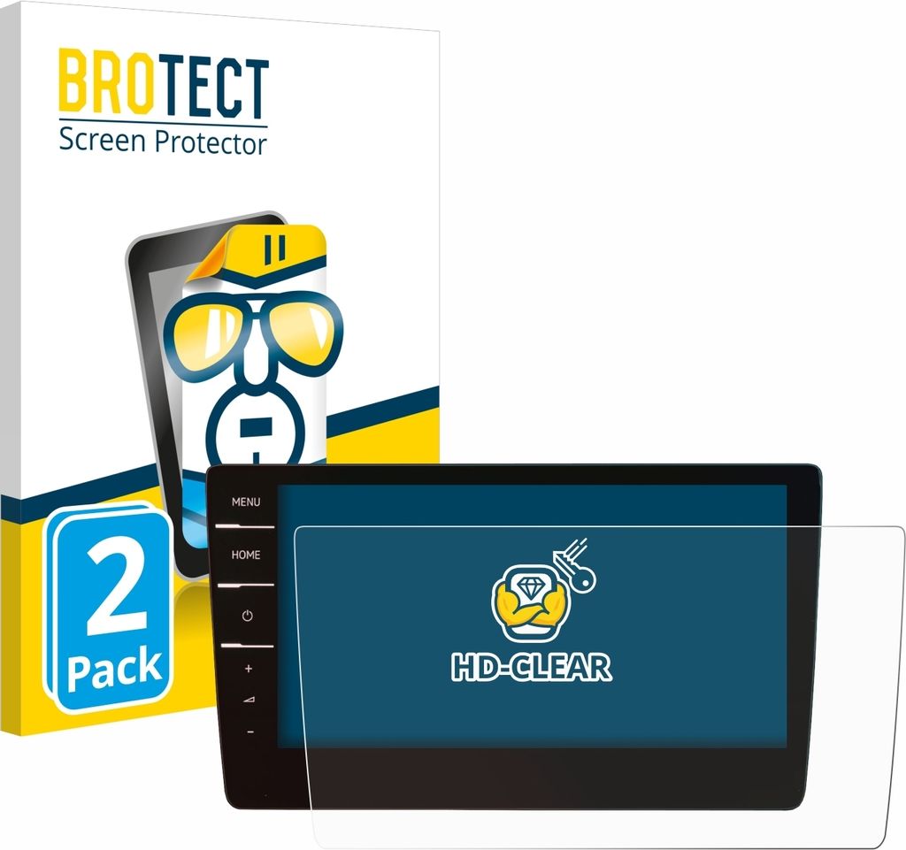 2x Für Volkswagen Arteon 2019 Discover Pro 9.2" 2019 Schutzfolie BROTECT Displayschutz Display Schutz Folie Klar Transparent