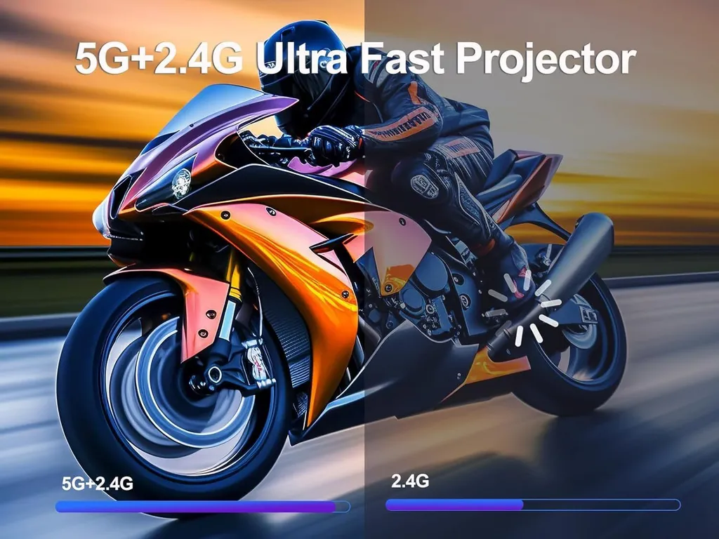 Mini projecteur portable Android 13 Full HD 4K avec WiFi et Bluetooth - 13