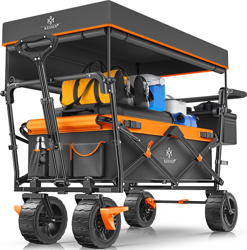 KESSER® Bollerwagen faltbar GT9000 Handwagen mit Dach | Produktbild 