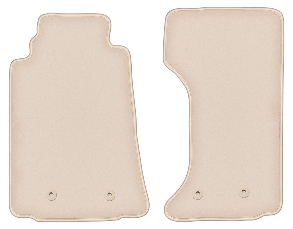 DURBAN Beige Velours-Fußmatten-Set für Mazda MX-5 III Cabrio (2005-2015)
