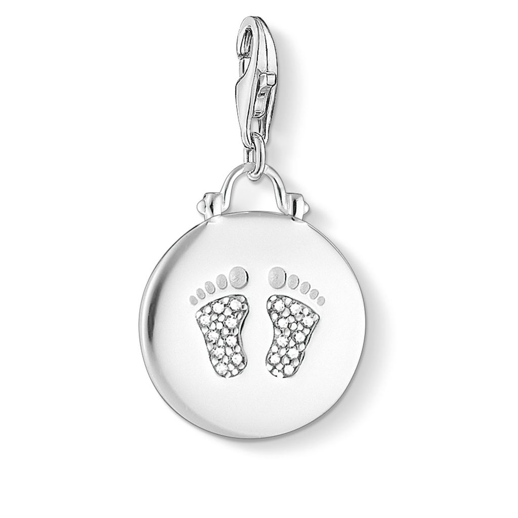Thomas Sabo Anhänger Charm-Club Coin Baby Fußabdruck 925 Produktbild 