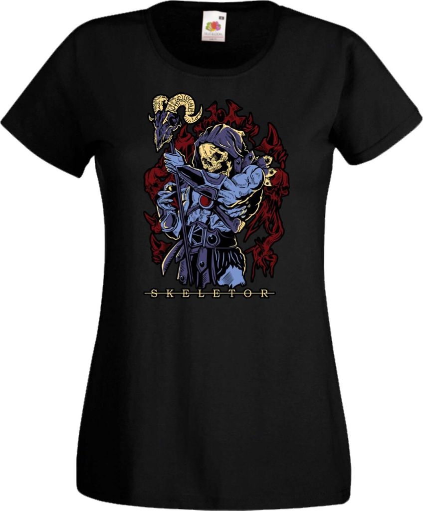 Damen T-Shirt Anime Manga Masters Of The Universe Skeletor Skeletor, Lady M / Schwarz