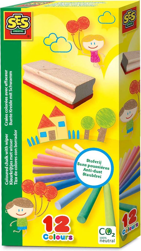 SES Crayons de couleur avec raclette Image du produit 