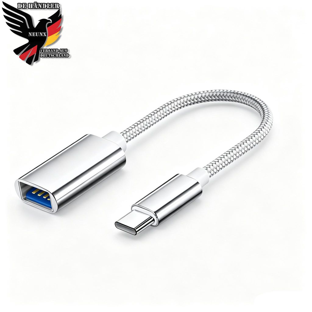 OTG USB-C auf USB 3.0 Adapter, Typ-C Stecker auf USB-A Produktbild 
