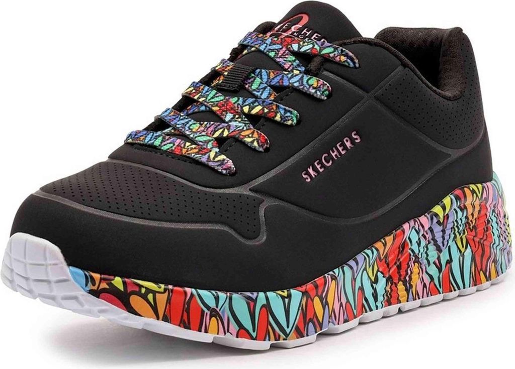 Skechers Street UNO Lite SUBTLE LOVE Sneakers Damen 314088L BKMT , Schuhgröße:34 EU