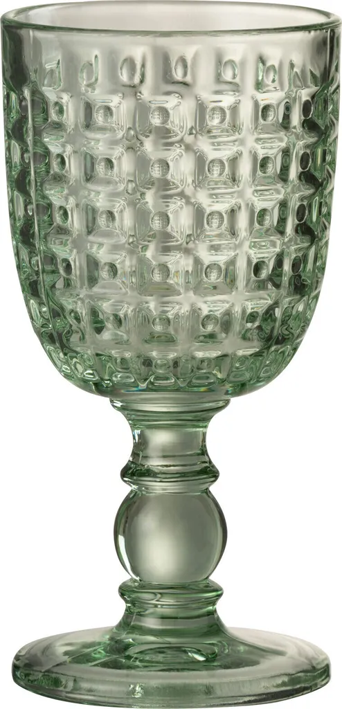 Verre à Eau Vert Relief J-Line - Décoration de Table Mariage et Fêtes