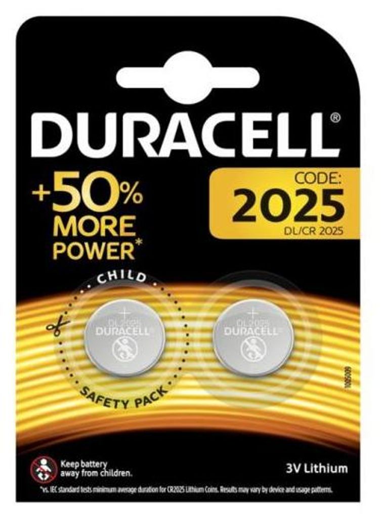Duracell Batterie Knopfzelle CR2025 3.0V Lithium        Produktbild 
