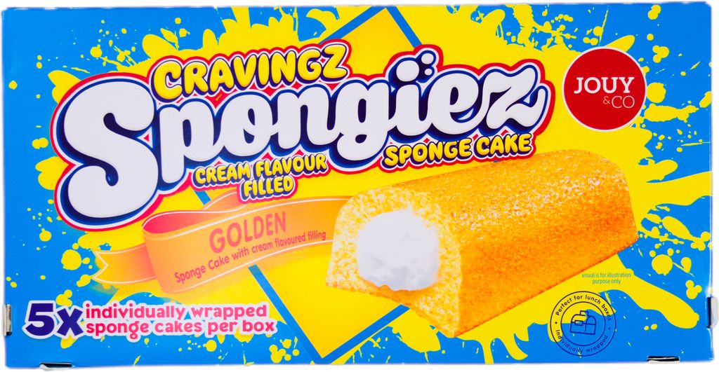 Cravingz Spongiez Golden Cream Flavour Filled Sponge Cake Produktbild 