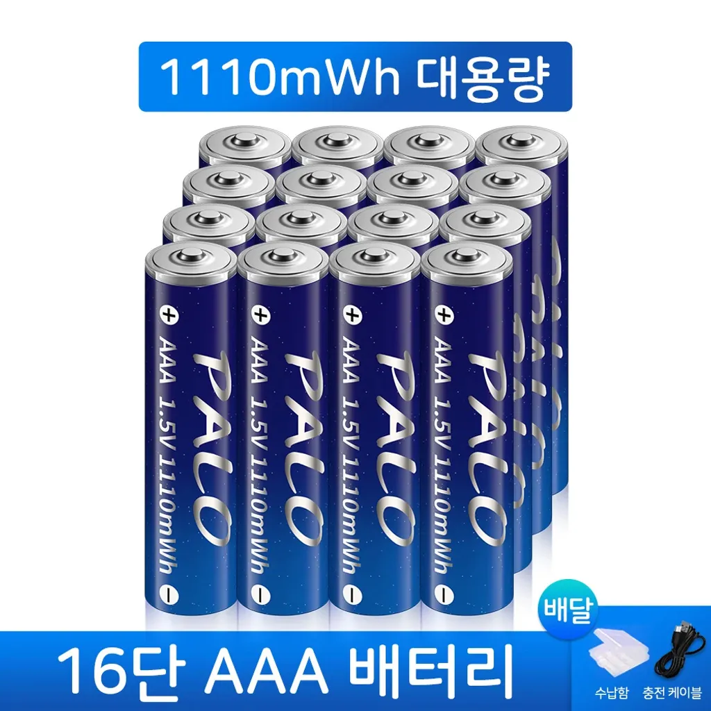 8 Batterie AAA Al Litio Ricaricabili 1.5V 1100mWh – Con Cavo USB-C, Ricarica Rapida 2h, 1500 Cicli