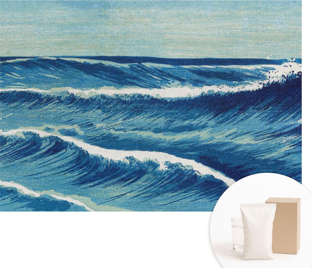 Fototapete - Wandbilder für Wohnzimmer - 312x219 cm - Dekorative Wandfolie - Modernes Design für Wanddekoration - Tapeten für Innenräume - Meer...