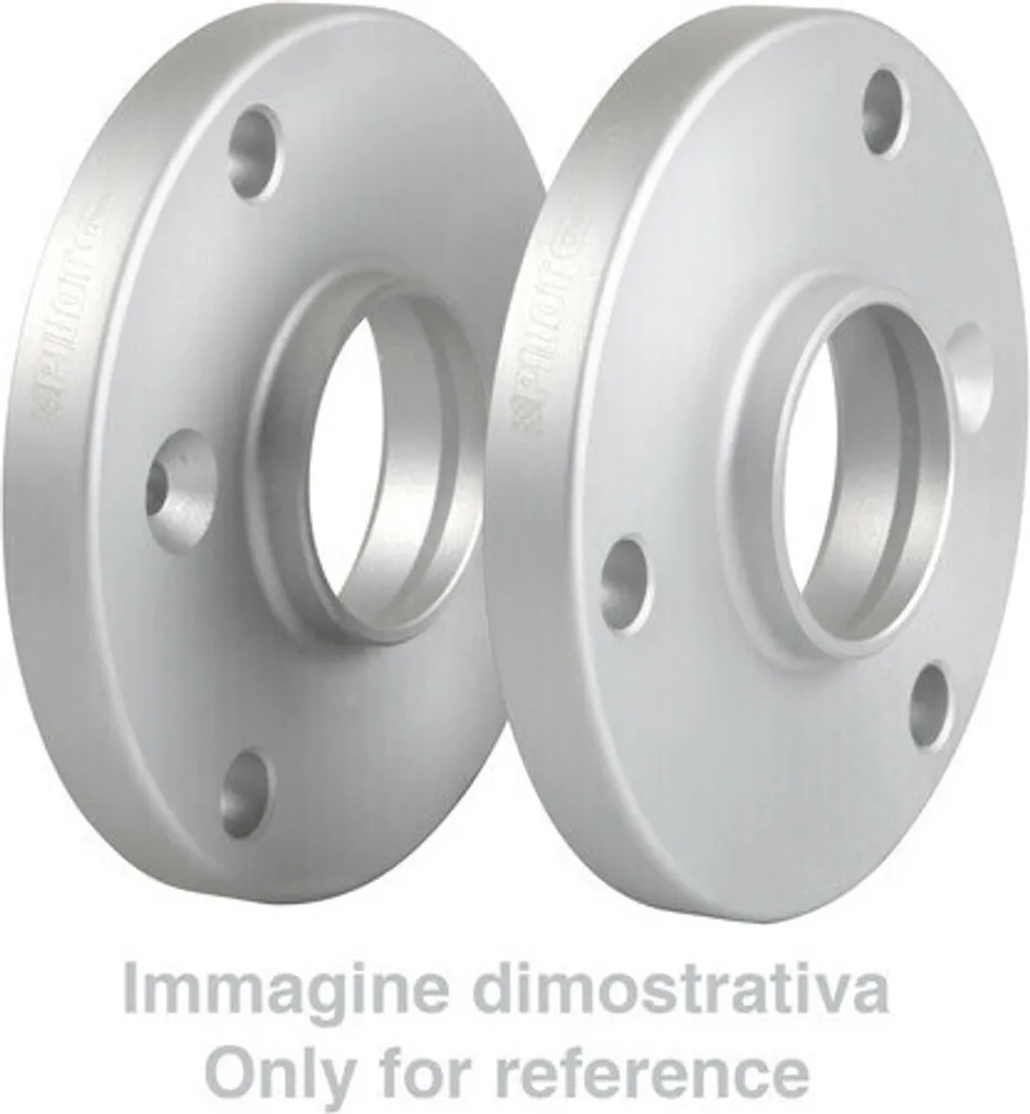 Kit 2 entretoises 20 mm B33 en alu forgé avec double centrage rigide