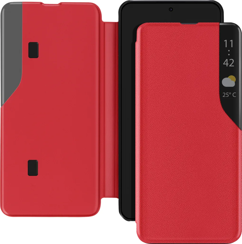Custodia Protettiva Avizar per Xiaomi Redmi Note 14 5G Rosso - Flip Cover