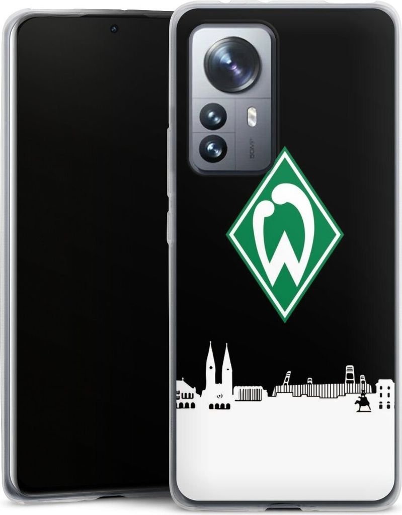 DeinDesign Slim Hülle für Xiaomi 12 Pro 5G Silikon Case Ultra Dünn Handyhülle Offizielles Lizenzprodukt SV Werder Bremen Skyline