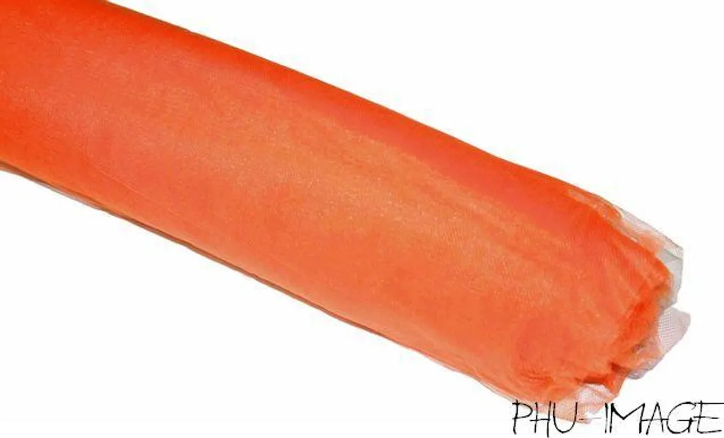 Tulle Déco Orange 150 cm x 50 m pour Décorer Facilement Vos Salles