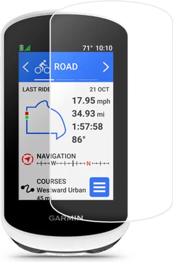 INF Displayschutz aus gehärtetem Glas für Garmin Edge Explore 2