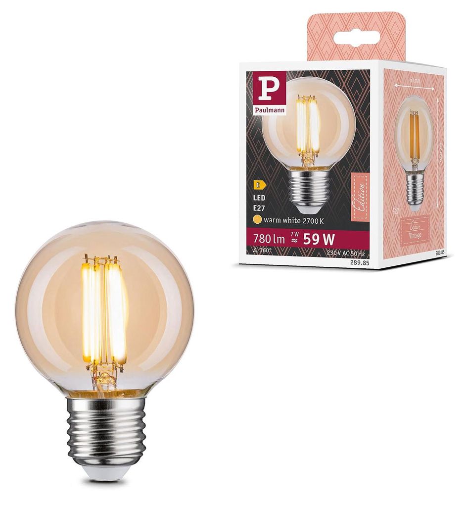 Paulmann 28985, 7 W, 59 W, E27, 780 lm, 15000 h, Warmweiß Produktbild 