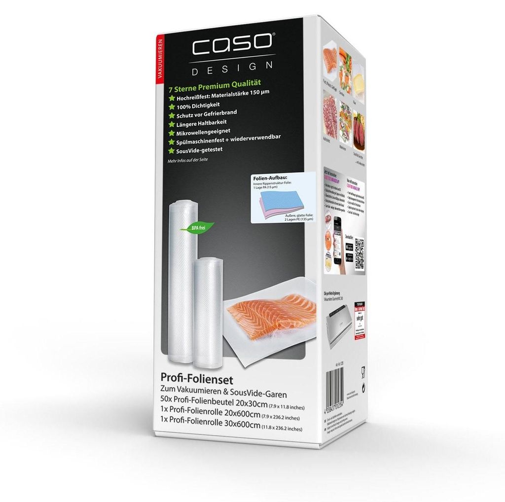 Profesionální sada fólií CASO 50 sáčků 150 µm Obrázek produktu 