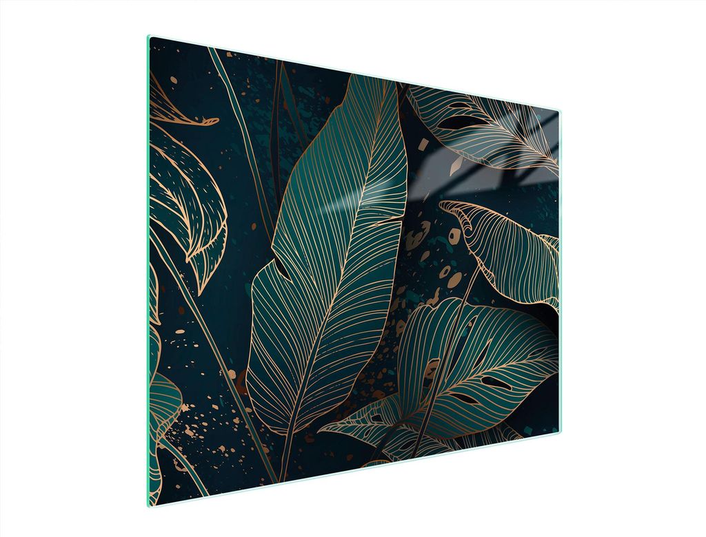 Glasschneidebrett 52x40 Blätter