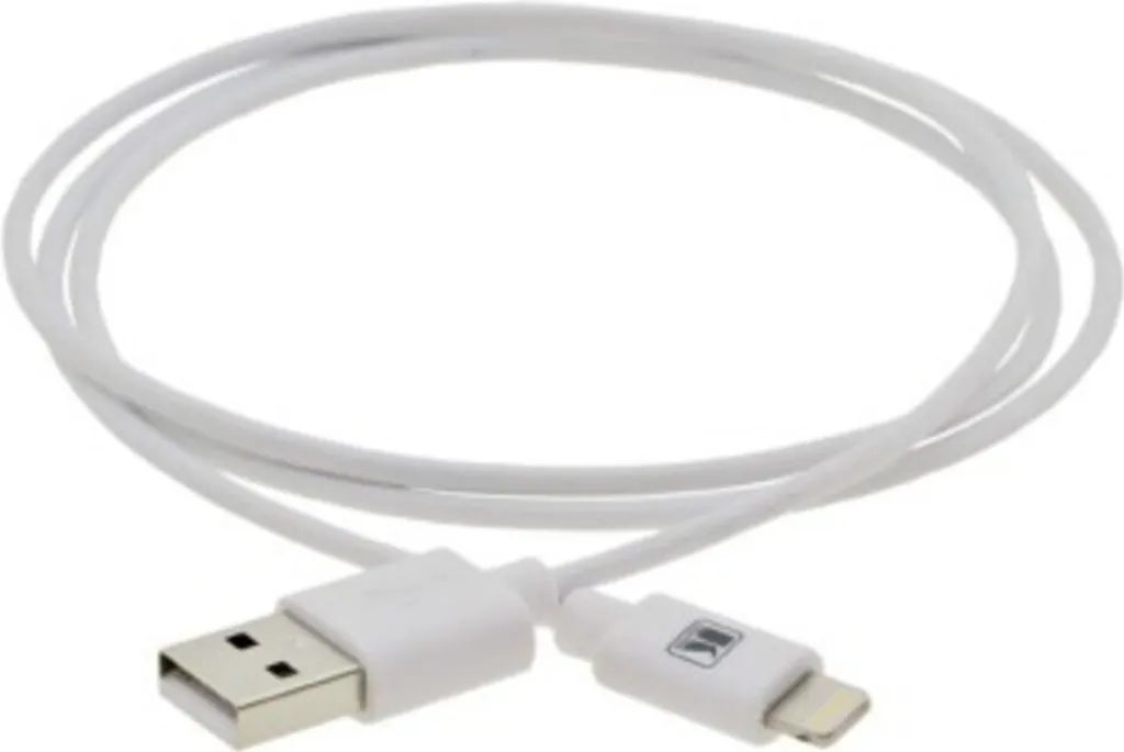 Câble de charge Apple Lightning Kramer pour iPhone et iPad Blanc 0.9m - 2