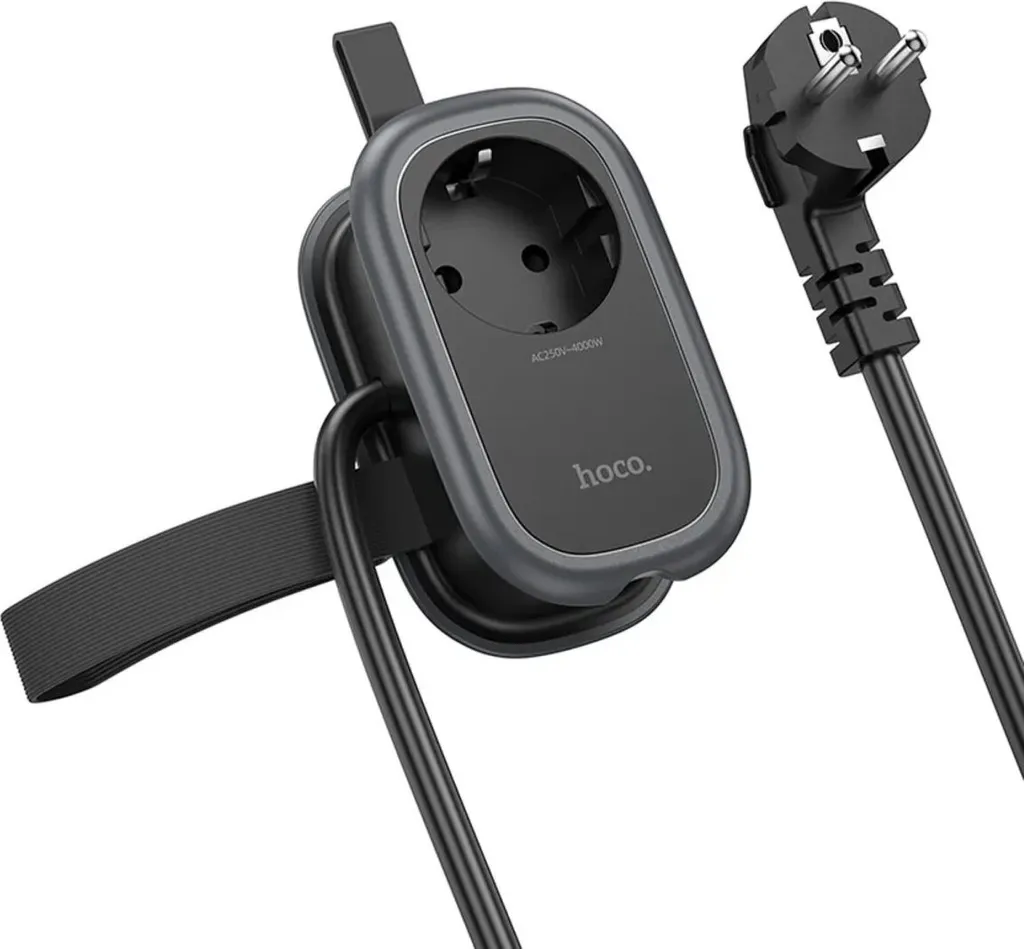 Répartiteur 1 Prise et 4 USB A+C 4000W PD 20W avec Câble de 1,1m Blanc