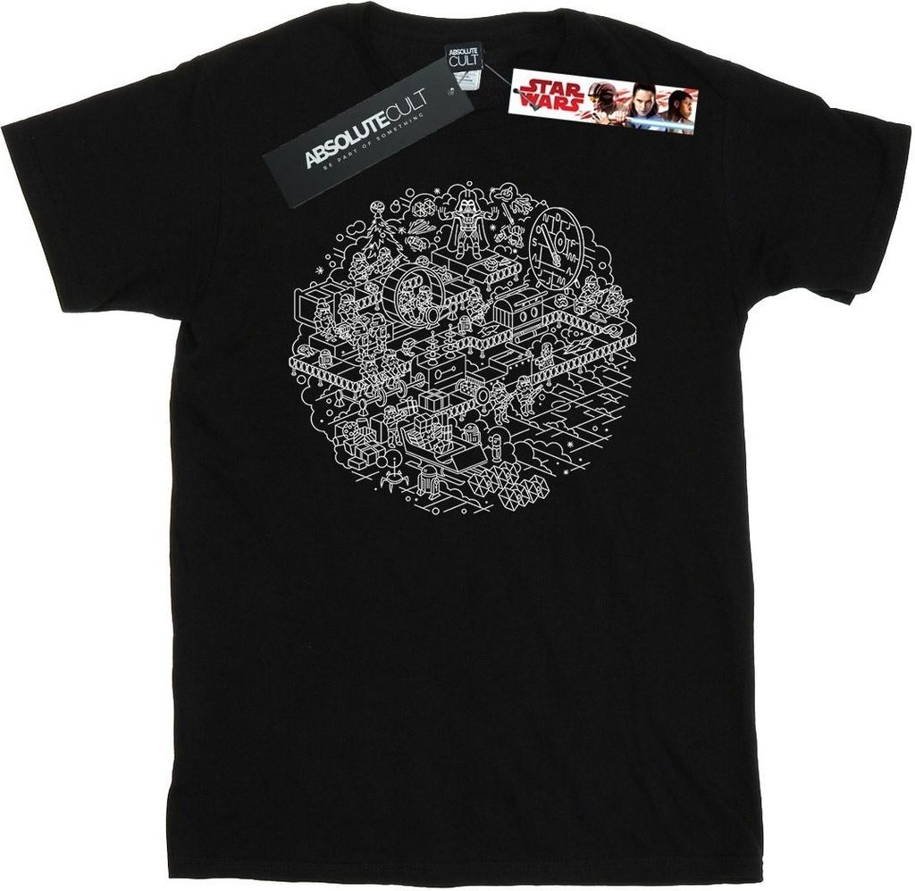 Star Wars - "Death Star" T-Shirt für Herren BI46202 (3XL) (Schwarz)