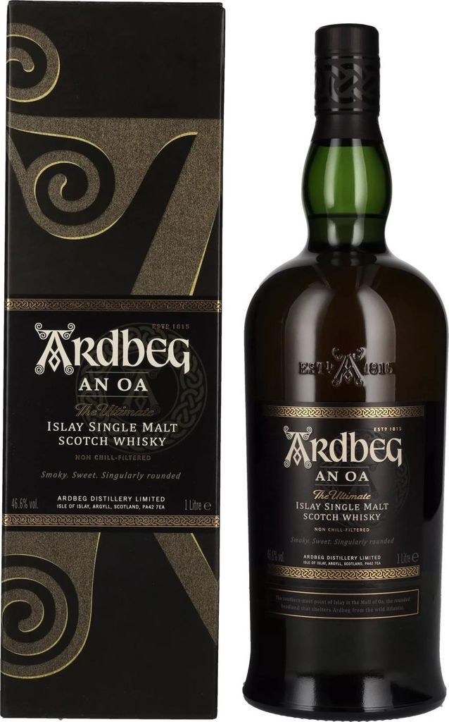 Ardbeg AN OA Islay Single Malt 46,6% Vol. 1l in Geschenkbox Produktbild 